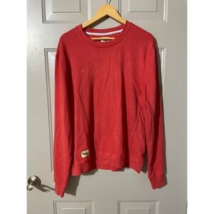 Tracksmith Sweatshirt Mens Large Red Good Crewneck Long Sleeve French Terry T31